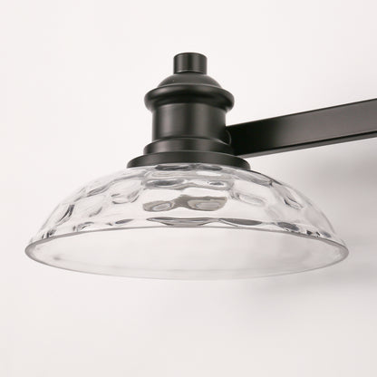 YANSUN 3-Light Black Bathroom Vanity Light Fixture Modern Wall Sconce E26 Mirror Lighting