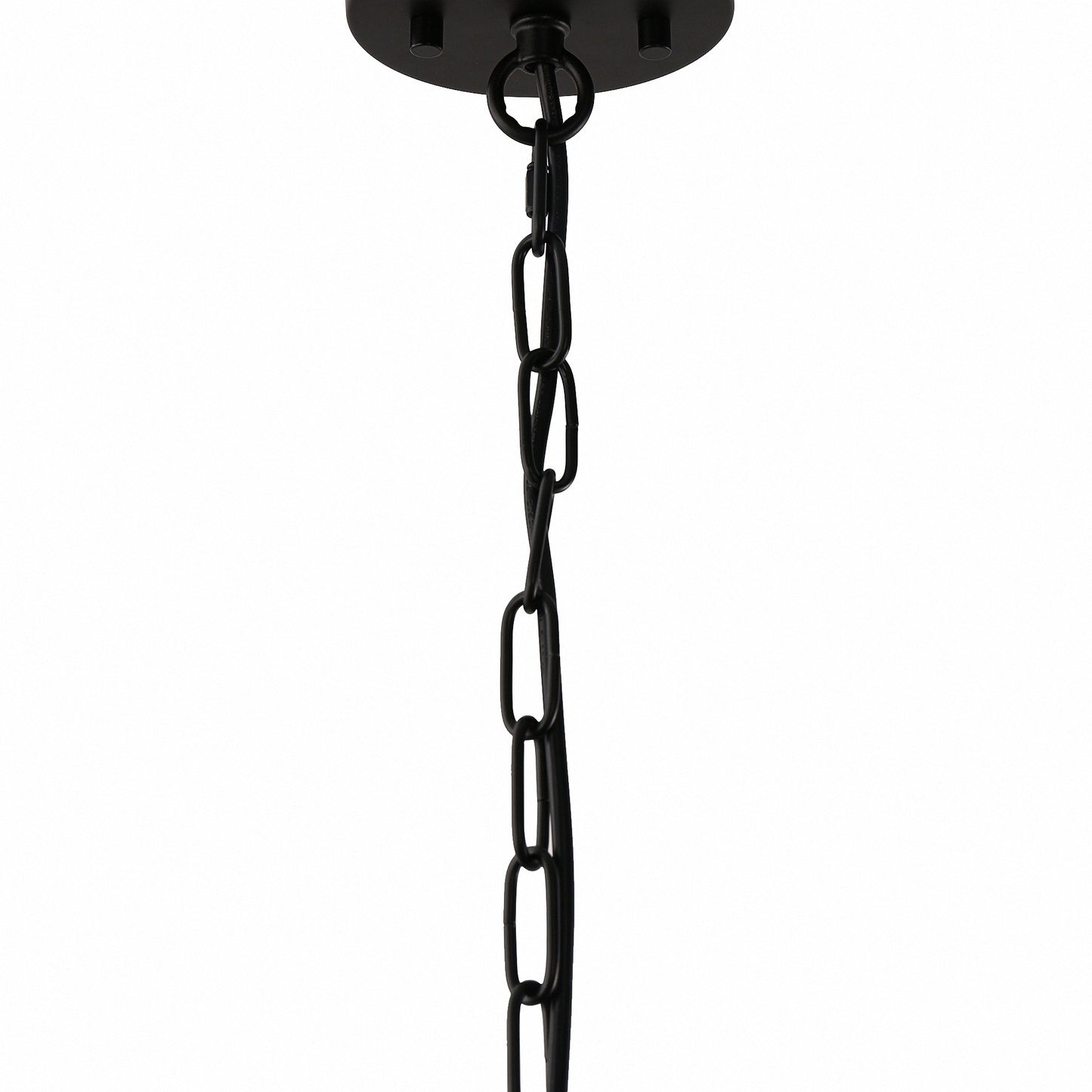 YANSUN 1-Light Pendant Light with Wood Grain Finish, Large Glass Shade, Non-Integrated E26 Base Hanging Fixture