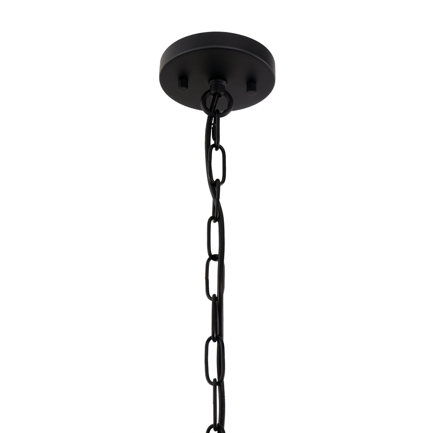YANSUN 5-Light Black and Gold Dome Pendant Light Chandelier, E12 Base, Stylish Ceiling Fixture for Kitchen or Dining