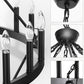 70 in. 64-Light Black Farmhouse Wagon Wheel Chandelier 2-Tiers Extra-Large Pendant Light Fixtures for Living Room