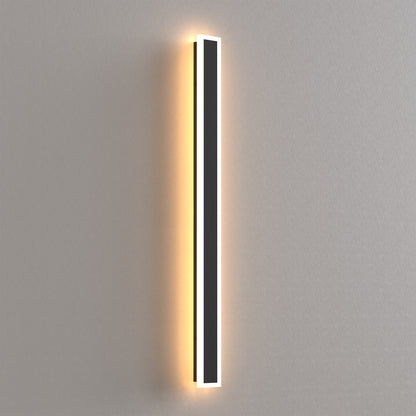 37 in. 1-Light Black Linear Integrated LED Outdoor Wall Light Waterproof Porch Light Wall Lantern Sconce 3000/6000K