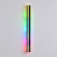37 in. 1-Light Black Modern Integrated RGB LED Outdoor Wall Light, Waterproof Porch Lantern Sconce for Garden