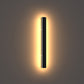 24 in. 19-Watt Black Outdoor Hardwired Linear Waterproof Integrated LED Wall Lantern Sconce, 3000K Warm White
