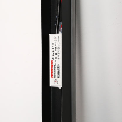 40 in. 30-Watt Black Hardwired Linear Outdoor Waterproof with Integrated LED Wall Lantern Sconce, 3000K Warm White