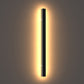 40 in. 30-Watt Black Hardwired Linear Outdoor Waterproof with Integrated LED Wall Lantern Sconce, 3000K Warm White