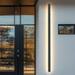 59 in. 45-Watt Black Outdoor Hardwired Linear Waterproof 3000K Warm White Integrated LED Wall Lantern Sconce