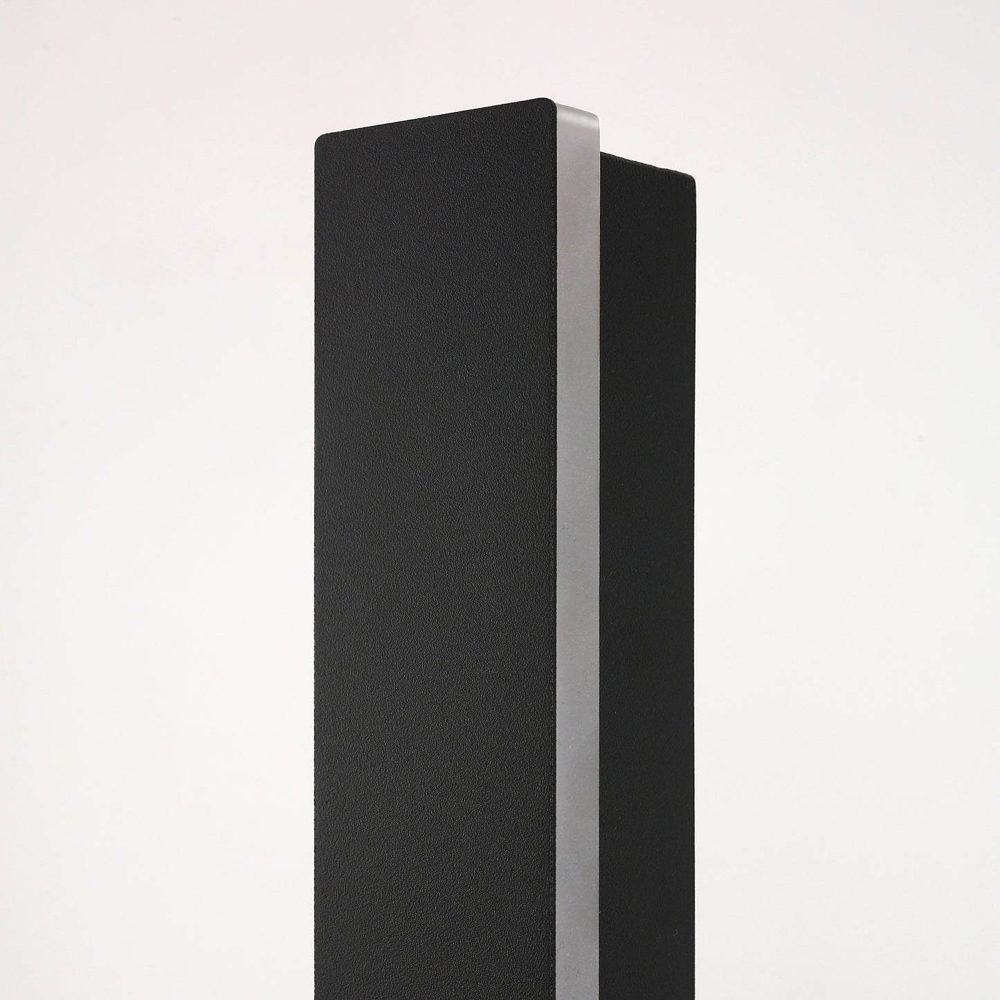 59 in. 45-Watt Black Outdoor Hardwired Linear Waterproof 3000K Warm White Integrated LED Wall Lantern Sconce