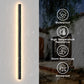 59 in. 45-Watt Black Outdoor Hardwired Linear Waterproof 3000K Warm White Integrated LED Wall Lantern Sconce