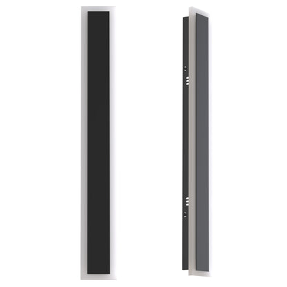 24 in. 1-Light Black Modern Integrated LED Outdoor Wall Light, Waterproof Porch Lantern Sconce for Garden