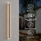 YANSUN Outdoor LED Wall Light Long Bar 150CM Sand Black 36W IP65 Warm White