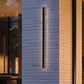 39 in. 30-Watt Black Outdoor Hardwired Linear Waterproof 3000/4500/6000K Integrated LED Wall Lantern Sconce