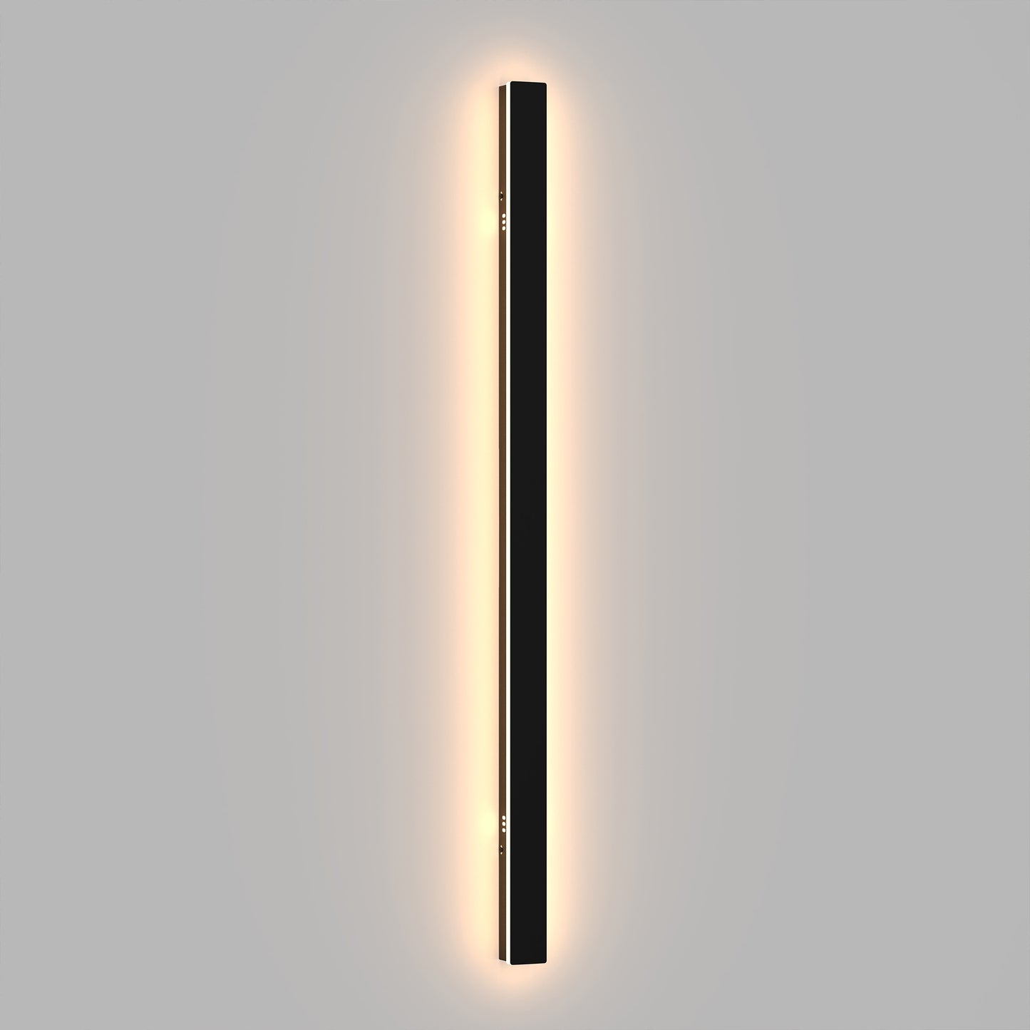 YANSUN 39.3in LED Outdoor Wall Light Slim Linear 30W Dimmable 2700K-6500K with Remote Modern Black Sconce
