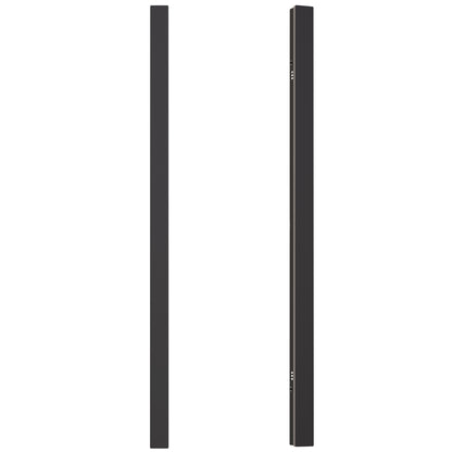 39 in. 30-Watt Black Outdoor Hardwired Linear Waterproof 3000/4500/6000K Integrated LED Wall Lantern Sconce