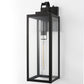 20 in. 2-Pack Large Black Outdoor Wall Lantern Sconce Waterproof with Dusk to Dawn for Porch LED Bulbs Included