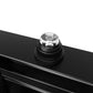 YANSUN 18 in. 2-Light Black and White Dusk to Dawn Outdoor Wall Sconce, Exterior Lantern Wall Light with Glass Shade 2-Packs