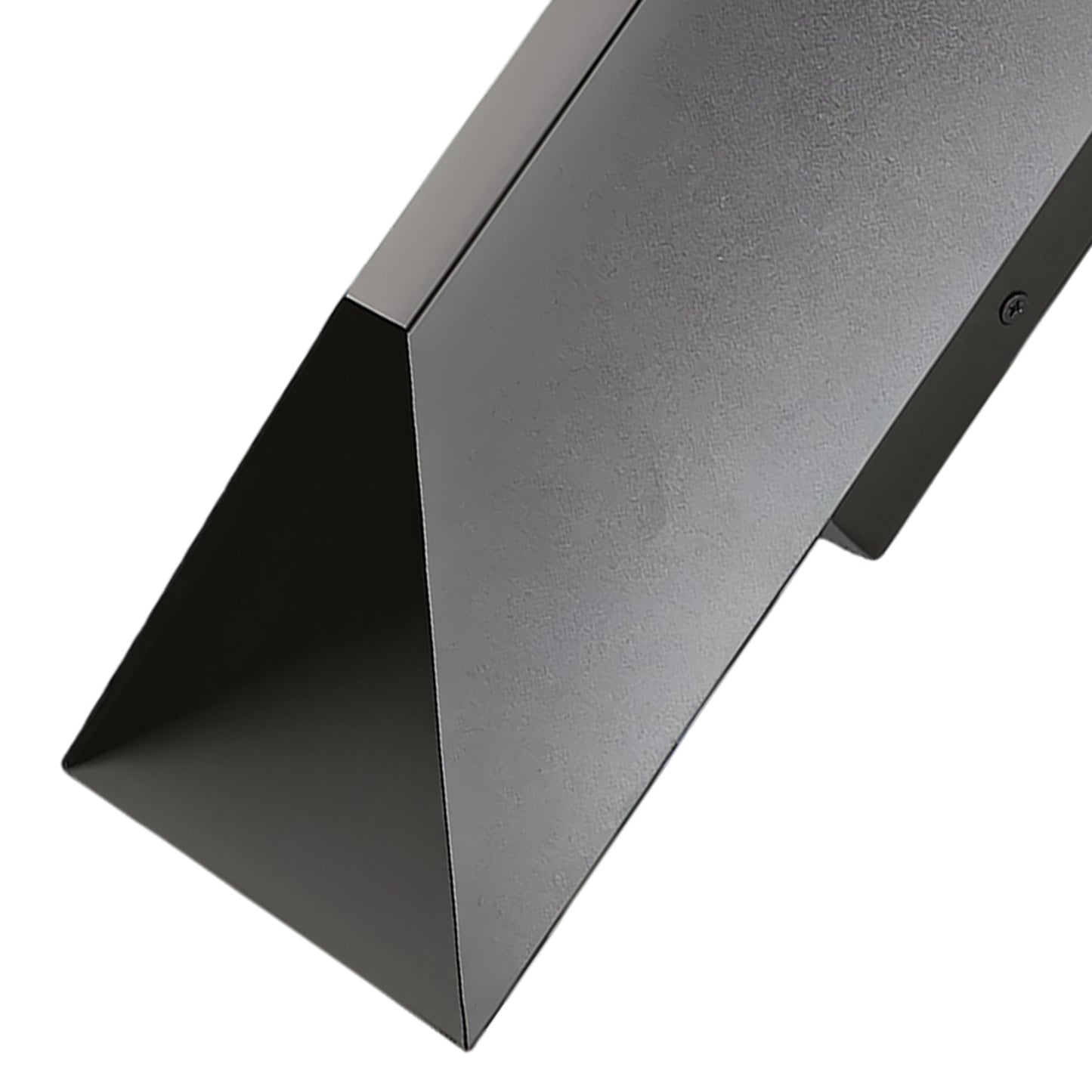 YANSUN 10-Watt Sand Black Square Diamond-Cut Outdoor Sconce Modern Exterior Wall Light with 3000K LED, Hardwired (Set of 2)