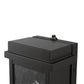 YANSUN 10-Watt Sand Black Rectangle Water Ripple Outdoor Coach Sconce with Dusk to Dawn, 3000K LED, (Set of 2) for Entries