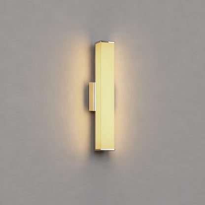 YANSUN 24-Inch Vanity Mirror Light with Rectangular Opal Shade, Integrated LED 3000K Warm White, Chrome Finish, 1086 Lumen