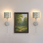 YANSUN 2-Pack Semi-Cylinder Chrome Wall Sconce RGBCW Remote Control Remote Timer Dimmable Wall Light for Living Room Hallway