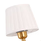YANSUN 2-Pack Traditional Wall Sconce with Pleated Fabric Shade, Copper Finish Metal , E26 Base Indoor Wall Light for Bedroom