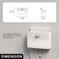 YANSUN 2-Pack Plug-in Motion Sensor Night Light 3000K Warm White Square LED Night Lamp US Plug for Hallway Bedroom Bathroom