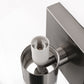 18 in. 2-Light Brushed Nickel and White Double Tube Wall Sconce, Sleek Up and Down Light Fixture for Bathroom, Bedroom