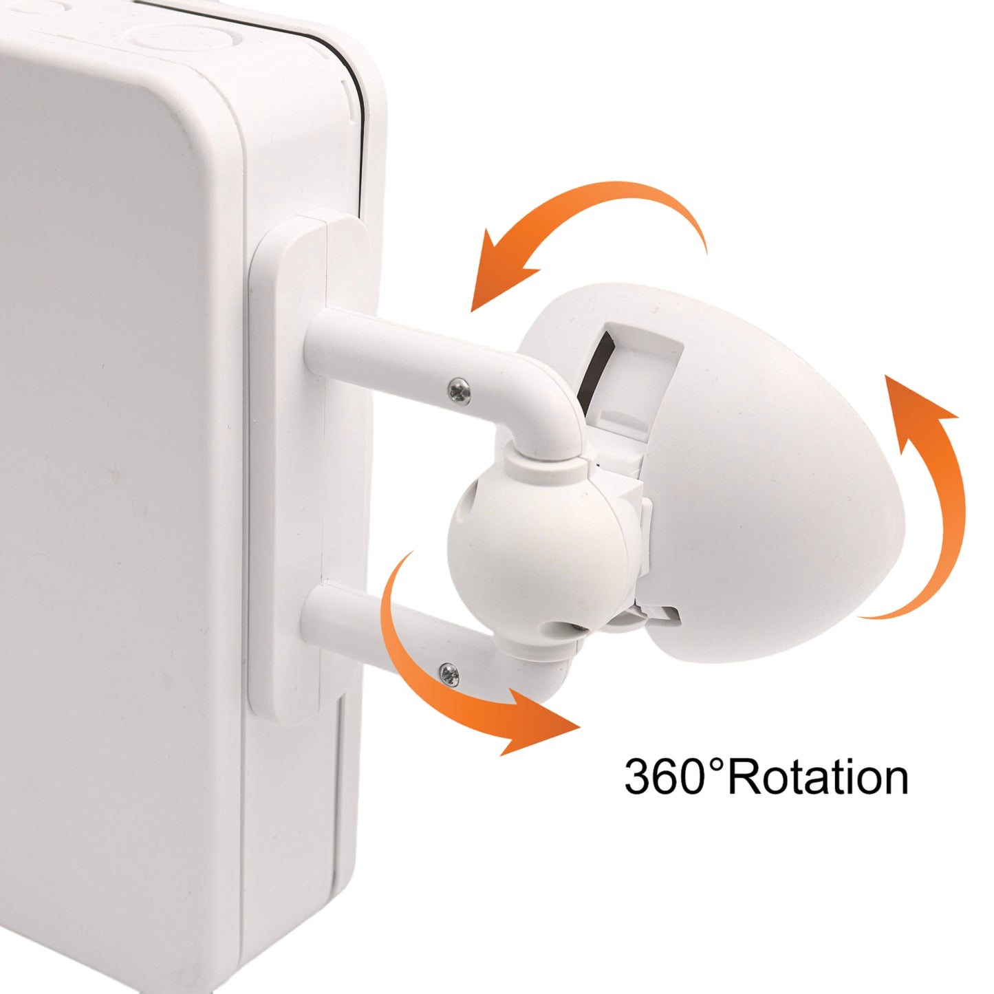 YANSUN Exit Sign with Dual Light Sources, Emergency Illumination Function, White Plastic Housing, Professional Safety Device