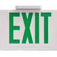 YANSUN Exit Sign with Dual Light Sources, Emergency Illumination Function, White Plastic Housing, Professional Safety Device