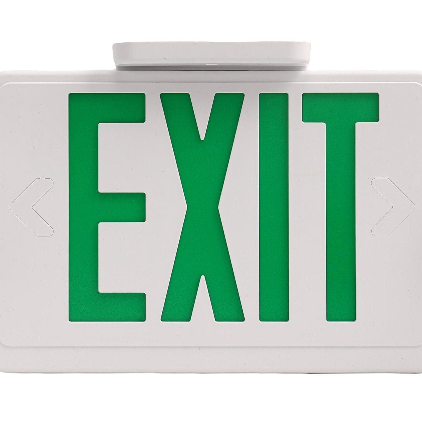 YANSUN Exit Sign with Dual Light Sources, Emergency Illumination Function, White Plastic Housing, Professional Safety Device