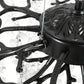 YANSUN 10-Light Matte Black Crystal Branch Chandelier with Crystal Shade, 31. 5 in. Traditional Hanging Fixture for Kitchen