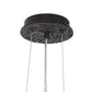YANSUN 10-Light Matte Black Crystal Branch Chandelier with Crystal Shade, 31. 5 in. Traditional Hanging Fixture for Kitchen
