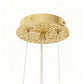 YANSUN 10-Light 31.5 in. Champagne Gold Traditional Crystal Chandelier with Crystal Shade and Metal Branch Design G9 Base