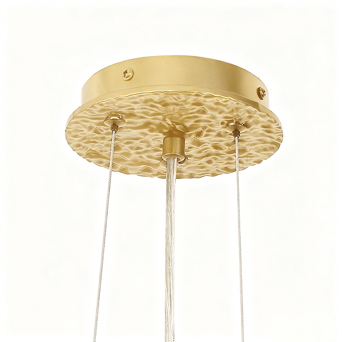 YANSUN 10-Light 31.5 in. Champagne Gold Traditional Crystal Chandelier with Crystal Shade and Metal Branch Design G9 Base
