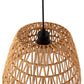 YANSUN 3-Pack1-Light Farmhouse Boho Pendant Light with Natural Woven Shade No Bulbs Included for Dining Room or Entryway