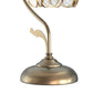 YANSUN 16.5in. 1 Light Copper Flower Table Lamp with Pale Glass Shade, No Bulbs Included Transitional Table Lamp for Bedroom