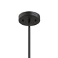 YANSUN 6-Light Candle-Style Chandelier with Linen Shades, Matte Black Finish, 39.4-Inch Diameter, Traditional Elegance