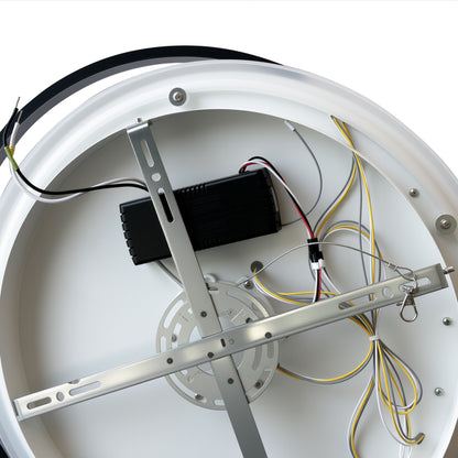 YANSUN 17.7 in 3-Blade PC Fan with Black Housing, 24V-25W DC Motor, 110V 60Hz