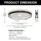 YANSUN 17.7 in 3-Blade PC Fan with Black Housing, 24V-25W DC Motor, 110V 60Hz