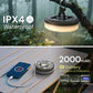 YANSUNOutdoor Camping String Light with 10M Retractable LED Fairy Lights Warm White RGB Emergency Lantern Magnetic Hanging Light Green