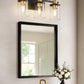 20 in. 3-Light Black Gold Bathroom Vanity Light with Clear Glass Shades for Mirror and Vanity