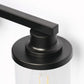 YANSUN 27 in. 4-Light Black Metal Cylinder Vanity Light with Dimmable Perfect for Vanity Powder Room Dressing Room
