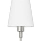 YANSUNSet of 2 Nickel Fabric Wall Sconces with RGBCW Remote Control Dimmable Indoor Wall Lights for Bedroom Living Room