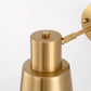 5.1 in. 2-Pack Gold Wireless Wall Sconces, Dimmable LED Wall Lights with Remote Control for Bathroom