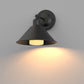9 in. 2-Pack Black Wireless Wall Sconces, Dimmable LED Wall Lights with Remote Control for Bathroom
