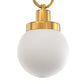 YANSUN 2-Pack Indoor Wall Sconces with Frosted Globe Shades, 2W RGB CW Dimmable LED, Remote-Controlled, Extra Bulbs Included