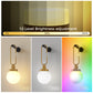 YANSUN 2-Pack Indoor Wall Sconces with Frosted Globe Shades, 2W RGB CW Dimmable LED, Remote-Controlled, Extra Bulbs Included