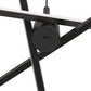 YANSUN 3-Light LED Sputnik Chandelier 23.6 in. Matte Black Modern Chandelier with Silicone Diffusers 3000K Dimmable