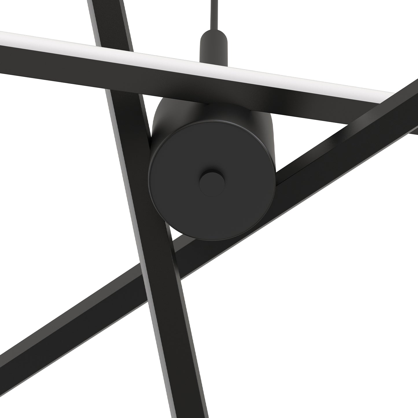 YANSUN 3-Light LED Sputnik Chandelier 23.6 in. Matte Black Modern Chandelier with Silicone Diffusers 3000K Dimmable