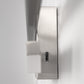 2-Light Minimalist Nickel LED Wall Sconce with Frosted Acrylic Shade, Modern Wall Light for Bedroom, Living Room