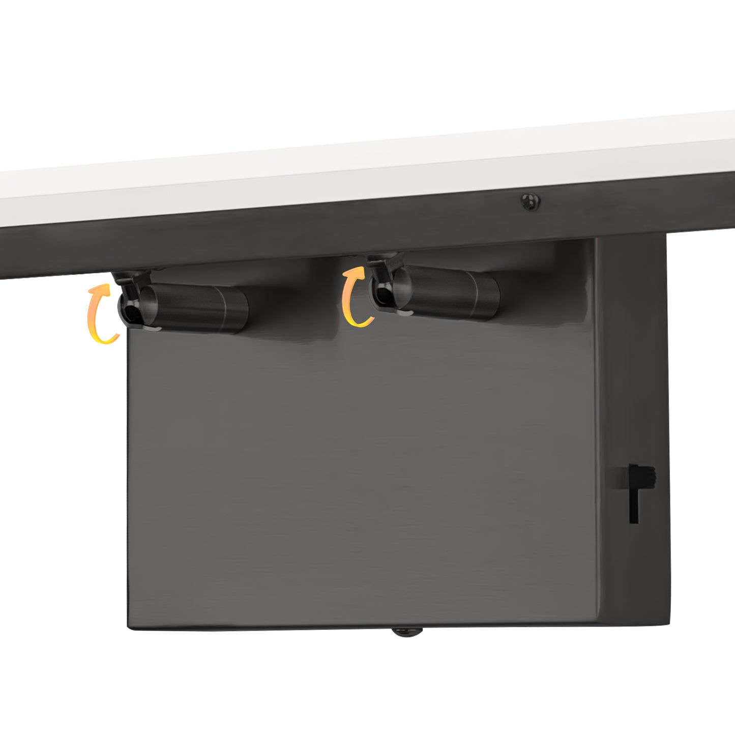 24-Watt 1-Light 24 in. Wall Sconce Vanity Light in Black, Integrated LED Bathroom Wall Light Bar, Light for Mirror